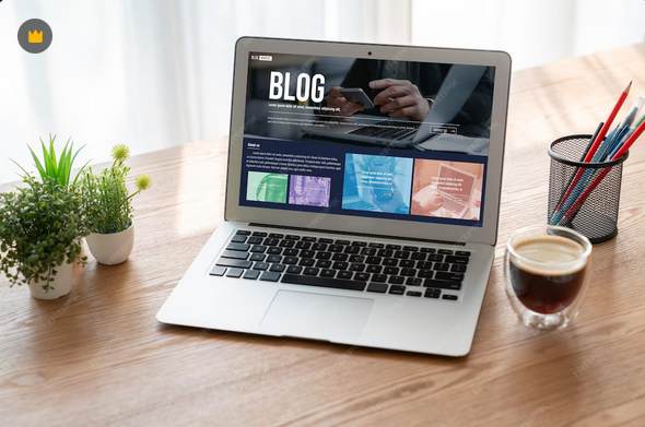 Digital marketer using guest posting strategies to write blogs and improve website SEO and backlinks