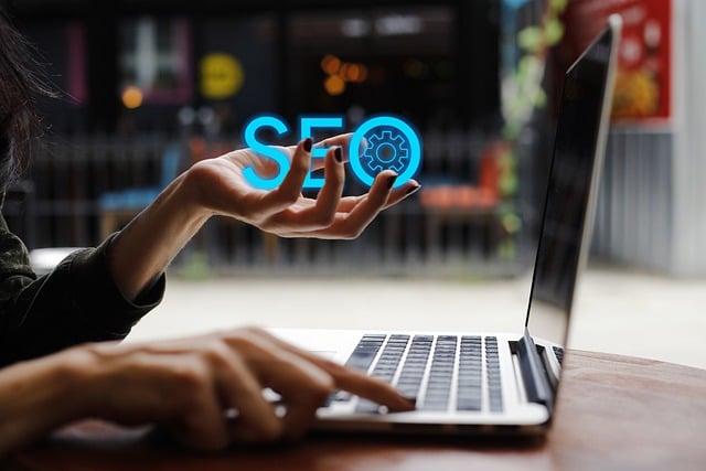 A digital marketer using AI tools to analyze SEO data and search engine rankings.
